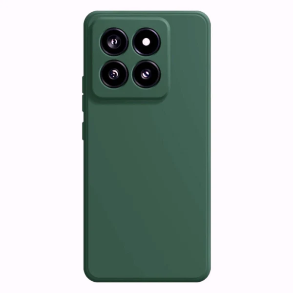 Силиконов кейс iPaky матиран, За Xiaomi 14T Pro, Тъмнозелен