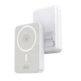 Миниатюра: Външна батерия Power Bank 10000 mAh XO PR231 20W 3А, магнитна с MagSafe, Бяла