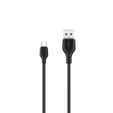 Миниатюра: Кабел USB - Micro USB, XO NB103 2м 2,1A в кутия, Черен