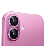 Миниатюра: Протектор задна камера метални рингове MBX за iPhone 16, 16 Plus, Розов