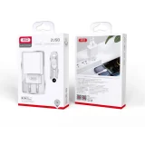 Миниатюра: Зарядно устройство комплект XO CE02C 2x USB 2,1A + Micro USB кабел, Бяло