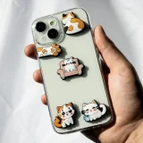 Миниатюра: 3D стикери Котка, комплект от 5 броя
