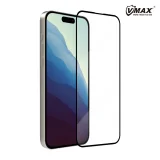 Миниатюра: Стъклен протектор за дисплей Vmax 9D с цяло лепило, За iPhone 16 Plus (6.7), Черен