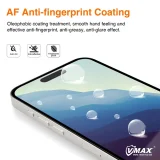 Миниатюра: Стъклен протектор за дисплей Vmax 9D с цяло лепило, За iPhone 16 Plus (6.7), Черен