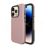 Миниатюра: Силиконов твърд кейс Vmax Triangle, За iPhone 16 Pro (6.3), Розово-златен