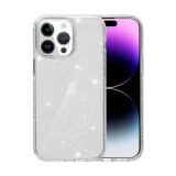 Миниатюра: Силиконов кейс Shine 2 mm брокатен, За iPhone 16 Pro (6.3), Прозрачен