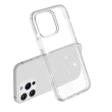 Миниатюра: Силиконов кейс Shine 2 mm брокатен, За iPhone 16 Pro (6.3), Прозрачен