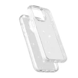 Миниатюра: Силиконов кейс Shine 2 mm брокатен, За iPhone 16 Pro (6.3), Прозрачен