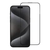 Миниатюра: Стъклен протектор Blueo 5D Full Strong HD с цяло лепило, За iPhone 16 (6.1), Черен