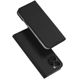 Миниатюра: Кожен калъф тефтер Dux Ducis SKIN PRO, За iPhone 16 Pro Max (6.9), Черен