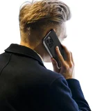 Миниатюра: Кожен калъф тефтер Dux Ducis SKIN PRO, За iPhone 16 Pro Max (6.9), Черен