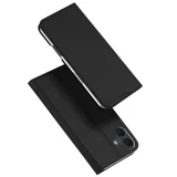 Миниатюра: Кожен калъф тефтер Dux Ducis SKIN PRO, За iPhone 16 (6.1), Черен