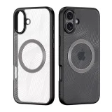 Миниатюра: Силиконов твърд кейс Dux Ducis AIMO Magsafe, За iPhone 16 (6.1), Черен