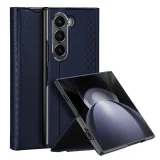 Миниатюра: Кожен кейс Dux Ducis BRIL, За Samsung Galaxy Z Fold6, Тъмносин