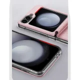 Миниатюра: Кожен кейс Dux Ducis BRIL, За Samsung Galaxy Z Flip6, Розов