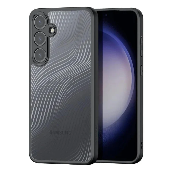 Силиконов твърд кейс Dux Ducis AIMO, За Samsung Galaxy S24 (S921B), Черен