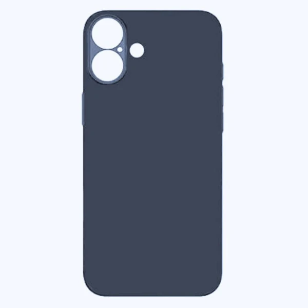 Силиконов кейс iPaky матиран, За iPhone 16 Plus (6.7), Тъмносин