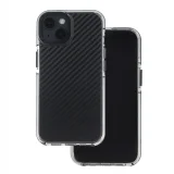 Миниатюра: Силиконов кейс MBX Acrylic Carbon, За iPhone 16 (6.1), Черен