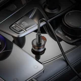 Миниатюра: Зарядно устройство за кола комплект HOCO NZ16 PD 30W 1x USB-C с кабел USB-C - Lightning, Черен