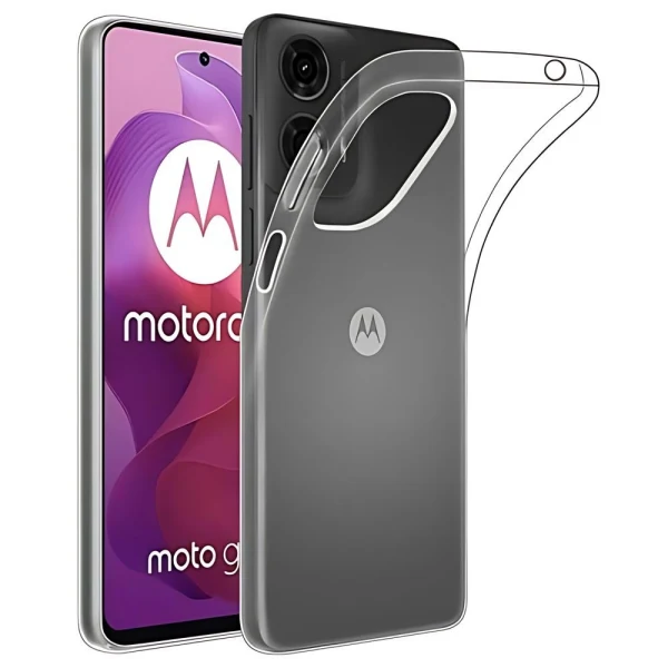 Силиконов кейс MBX 2mm, За Motorola Moto G24/G04/E14, Прозрачен