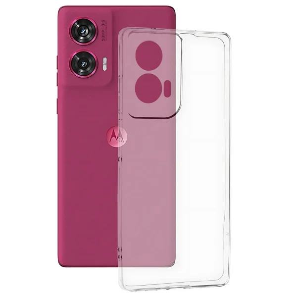 Силиконов кейс MBX 2mm, За Motorola Edge 50 Fusion, Прозрачен
