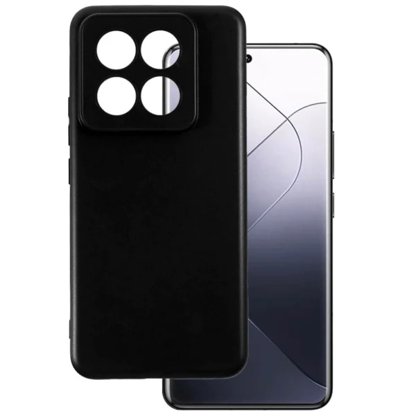 Силиконов кейс iPaky матиран, За Xiaomi 14 5G, Черен