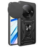 Миниатюра: Силиконов твърд кейс bSmart Defender Slide, За Xiaomi Redmi A3, Черен