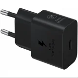 Миниатюра: Оригинално зарядно устройство комплект Samsung EP-T2510XBEGEU, 25W, 3A, 1x USB-C, с USB-C кабел, Черно