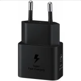 Миниатюра: Оригинално зарядно устройство комплект Samsung EP-T2510XBEGEU, 25W, 3A, 1x USB-C, с USB-C кабел, Черно