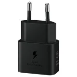 Миниатюра: Оригинално Зарядно устройство адаптер Samsung 25W USB-C, EP-T2510NBEGEU, 3A, 220V Super Fast Charging в кутия, Черен