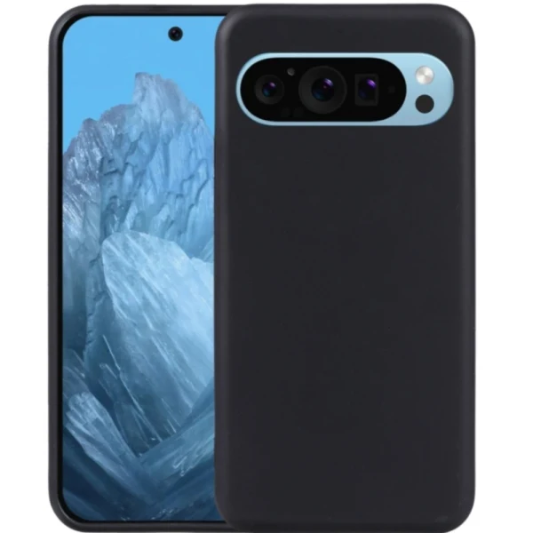 Силиконов кейс iPaky матиран, За Google Pixel 9/Pixel 9 Pro, Черен