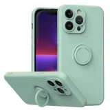 Миниатюра: Силиконов кейс bSmart Finger Grip, За iPhone 14 Pro Max (6.7), Светлозелен