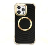 Миниатюра: Силиконов кейс bSmart Circle Glam Magsafe, За Samsung Galaxy S23 FE (S711B), Черен