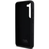 Миниатюра: Оригинален кейс Karl Lagerfeld Silicone Ikonik Metal Pin, За Samsung Galaxy S24 (S921B), Черен
