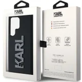 Миниатюра: Оригинален кейс Karl Lagerfeld HC 3D Logo Glitter, За Samsung Galaxy S24 Ultra (S928B), Черен