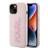 Миниатюра: Оригинален кейс Karl Lagerfeld HC 3D Logo Glitter, За iPhone 15 (6.1), Розов