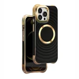 Миниатюра: Силиконов кейс bSmart Circle Glam Magsafe, За iPhone 15 Pro Max (6.7), Черен