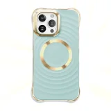 Миниатюра: Силиконов кейс bSmart Circle Glam Magsafe, За iPhone 15 Pro (6.1), Ментов