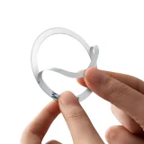 Миниатюра: Кръгъл ринг-стикер bSmart Magnetic, съвместим с MagSafe аксесоари, Сребрист