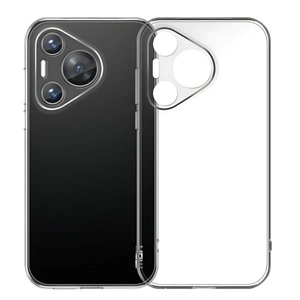 Силиконов кейс MBX Jelly 1.5mm, За Huawei Pura 70 Pro, Прозрачен