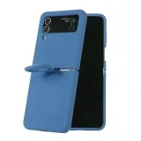 Миниатюра: Силиконов кейс bSmart Silicone Cover с пръстен, За Samsung Galaxy Z Flip4 5G, Син