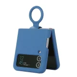 Миниатюра: Силиконов кейс bSmart Silicone Cover с пръстен, За Samsung Galaxy Z Flip4 5G, Син