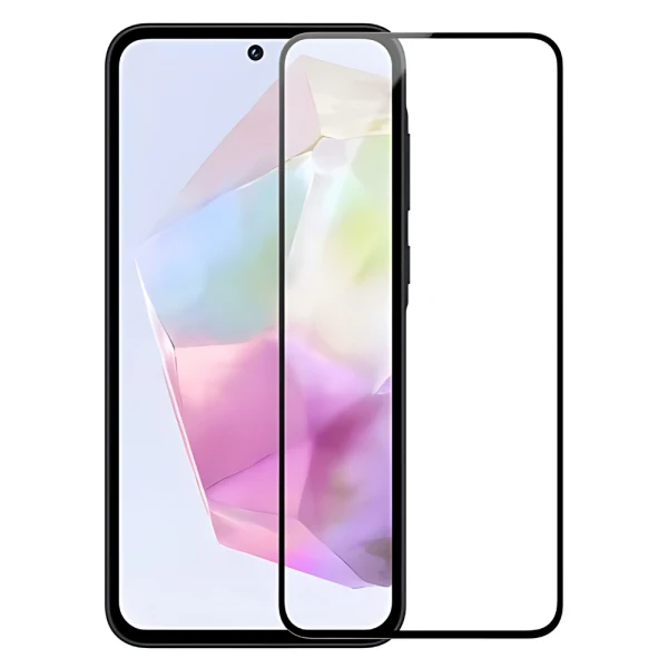 Стъклен протектор OG Premium с цяло лепило, За Samsung Galaxy A35 (A356B), Черен