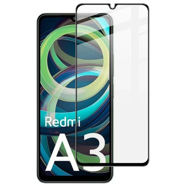 Стъклен протектор MBX 9D Paper Box Flat, За Xiaomi Redmi A3, Черен