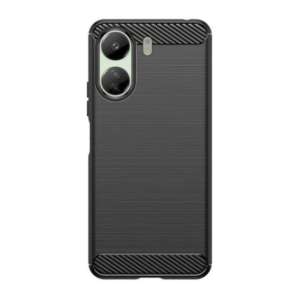 Силиконов кейс MBX Carbon, За Xiaomi Redmi 13C 4G, Черен