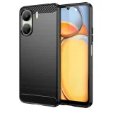 Миниатюра: Силиконов кейс MBX Carbon, За Xiaomi Redmi 13C 4G, Черен