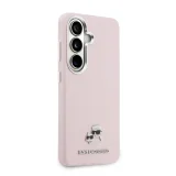Миниатюра: Оригинален кейс Karl Lagerfeld Saffiano KC Metal Logo MagSafe, За Samsung Galaxy S26, Розов