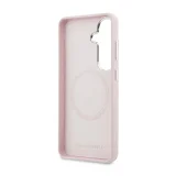 Миниатюра: Оригинален кейс Karl Lagerfeld Saffiano KC Metal Logo MagSafe, За Samsung Galaxy S26, Розов
