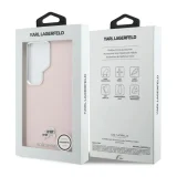 Миниатюра: Оригинален кейс Karl Lagerfeld Saffiano KC Metal Logo MagSafe, За Samsung Galaxy S26 Ultra, Розов
