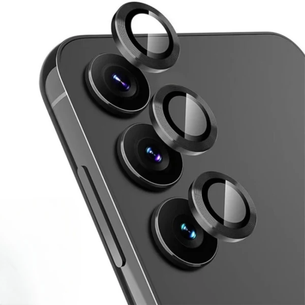 Протектор задна камера метални рингове MBX за Samsung Galaxy A35 (A356B), Черен